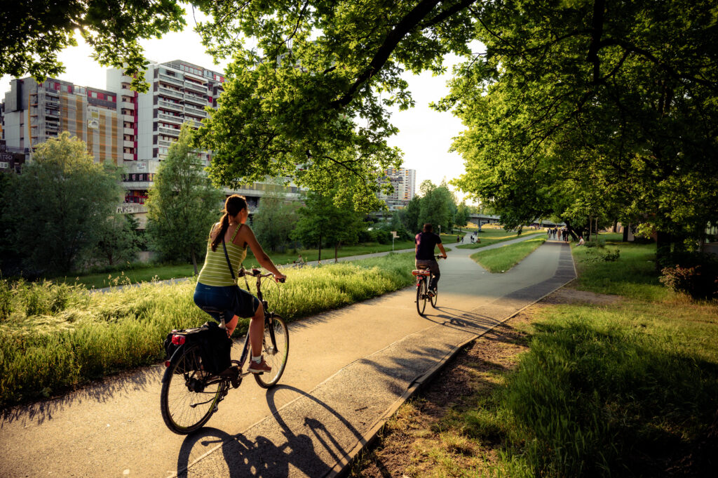 Mit dem Fahrrad durch Hannover