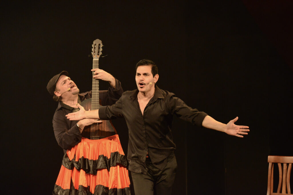 Artisten auf der Bühne beim Wintervarieté