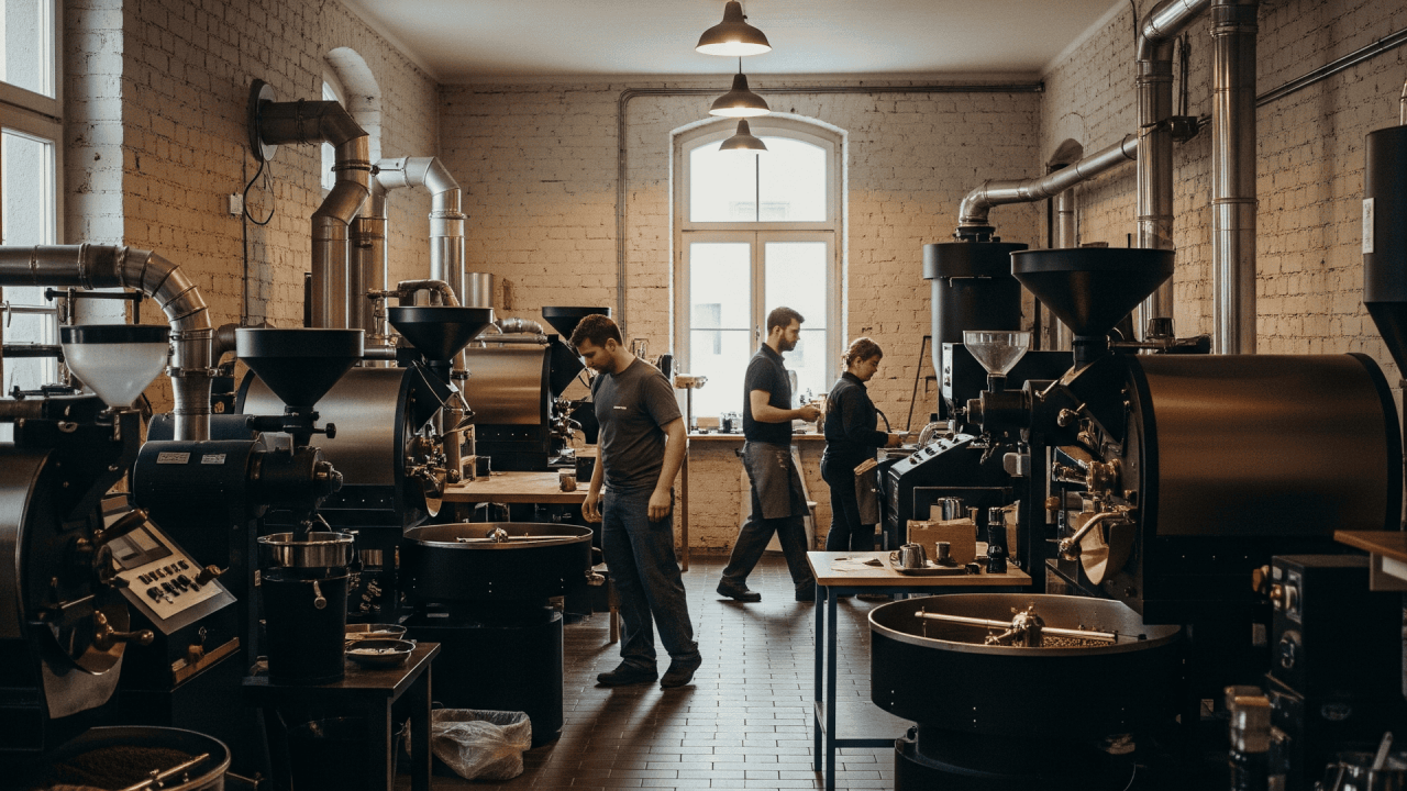 参观者在汉诺威咖啡馆参观咖啡。.