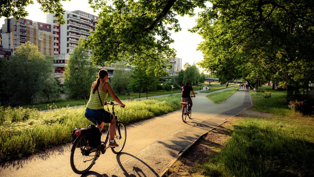 Mit dem Fahrrad durch Hannover